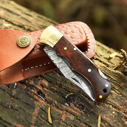 Genuine Handmade Folding Knife Best Gift Husband