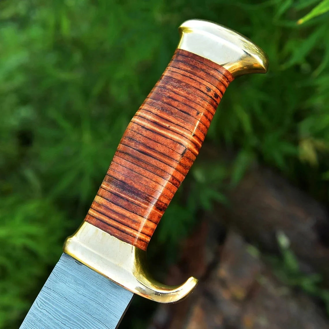 Damascus Steel Bowie Knife 4