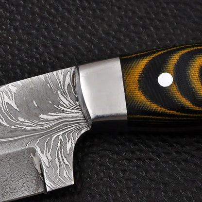 Damascus Steel Skinning Knife 1