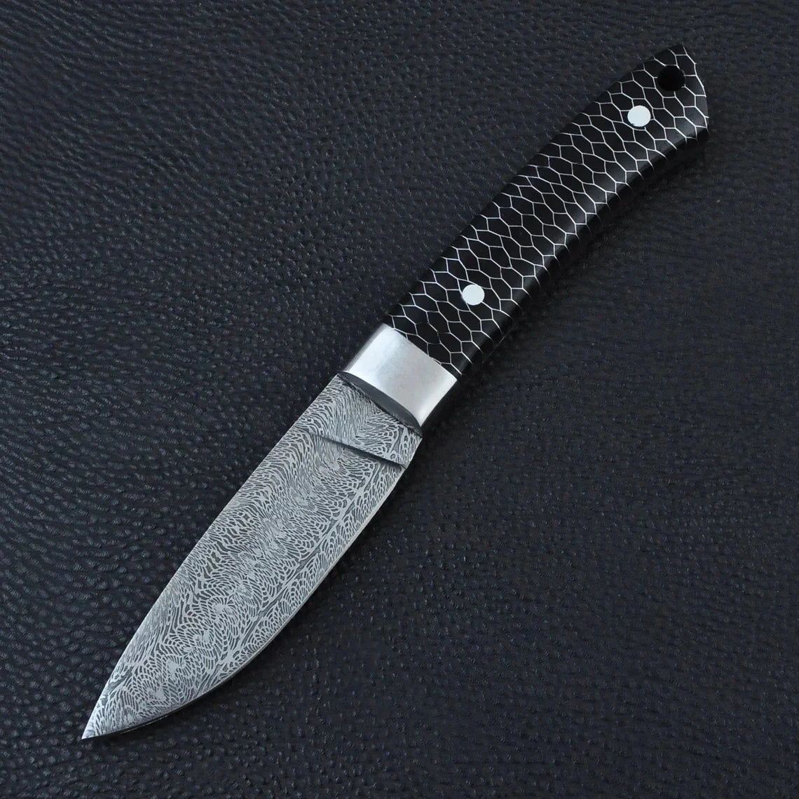 Mosaic Damascus Pocket Knife