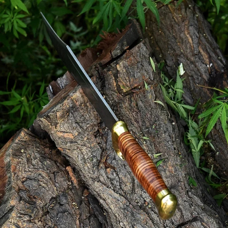 Damascus Steel Bowie Knife 4