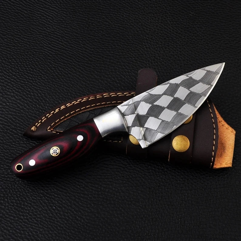 Damascus Steel Skinning Knife